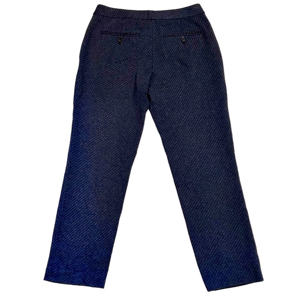 Theory | Testra 2B Cigarette Ankle Trousers Blue & Black Size 0 - Picture 3 of 16